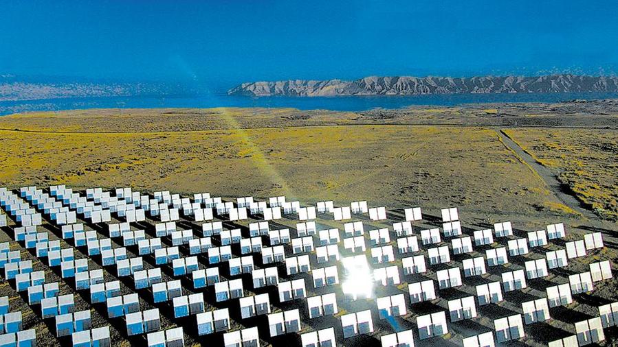 大气磅礴|中电建青海共和50MW太阳能热发电项目航拍美图